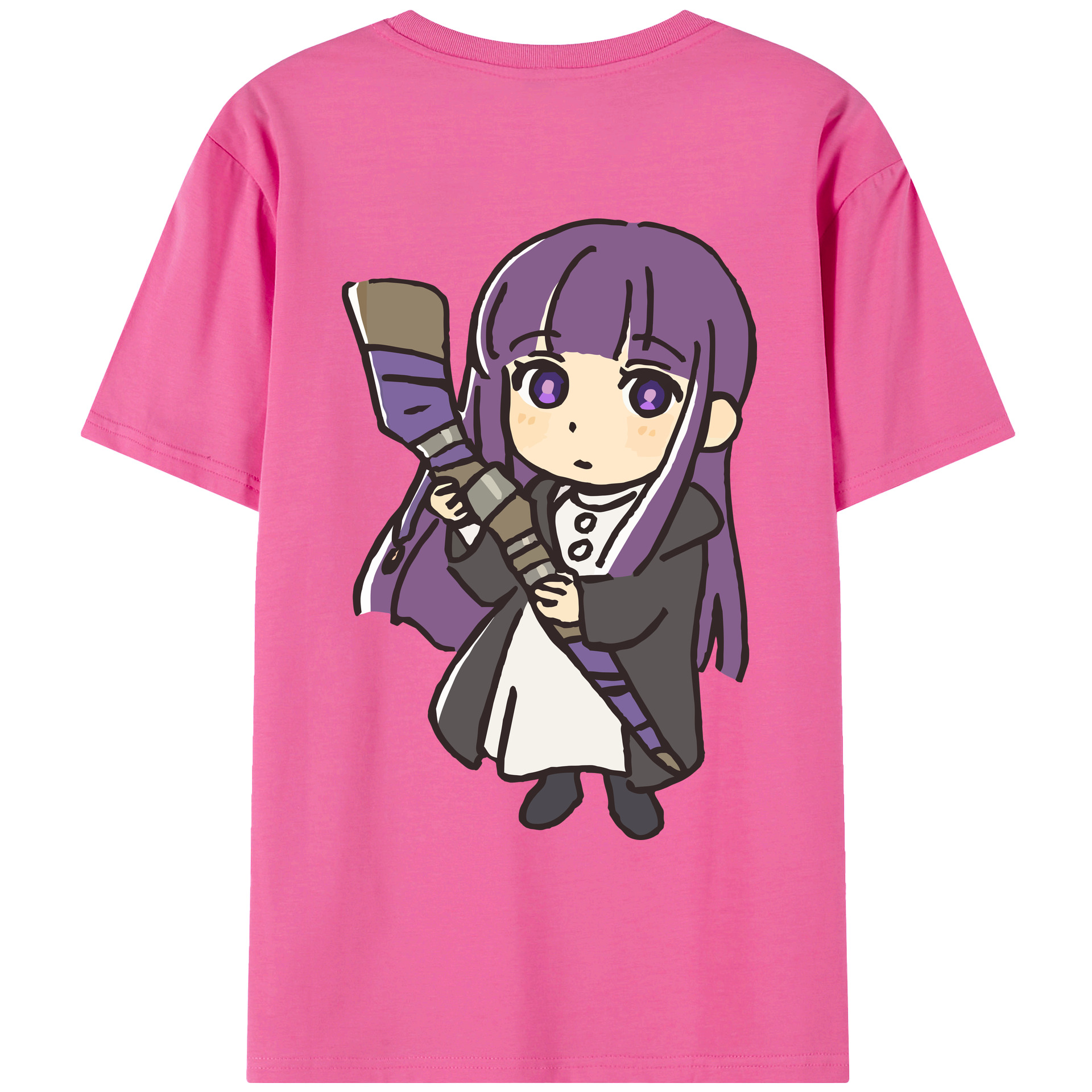 （画像用） 葬送のフリーレン Frieren レディース半袖Tシャツ(バックプリント)